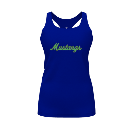 [CUS-DFW-RCBK-PER-RYL-FYS-LOGO1] Racerback Tank Top (Female Youth S, Royal, Logo 1)