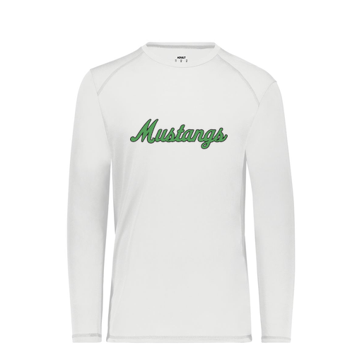[6845.005.S-LOGO1] Men's SoftTouch Long Sleeve (Adult S, White, Logo 1)