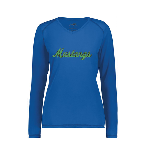 [6847.060.XS-LOGO1] Women's SoftTouch Long Sleeve (Female Adult XS, Royal, Logo 1)