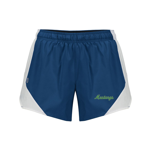 [229489.H03.S-LOGO1] Girls Olympus Shorts (Female Youth S, Navy, Logo 1)