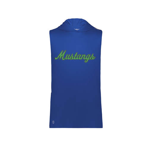 [222590.060.XS-LOGO1] Men's CoolDry Sleeveless Hoodie (Adult XS, Royal, Logo 1)