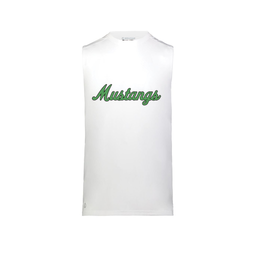 [222593.005.S-LOGO1] Men's CoolDry TankTop (Adult S, White, Logo 1)