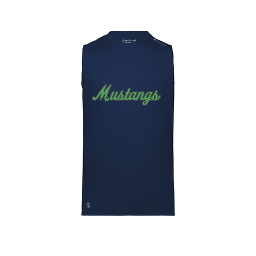 [222593.065.S-LOGO1] Men's CoolDry TankTop (Adult S, Navy, Logo 1)