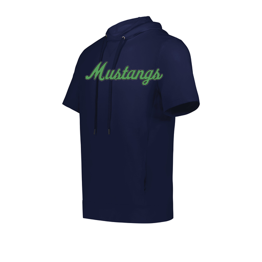 [222505.065.S-LOGO1] Men's Venturs Soft Knit Short Sleeve Hoodie (Adult S, Navy, Logo 1)