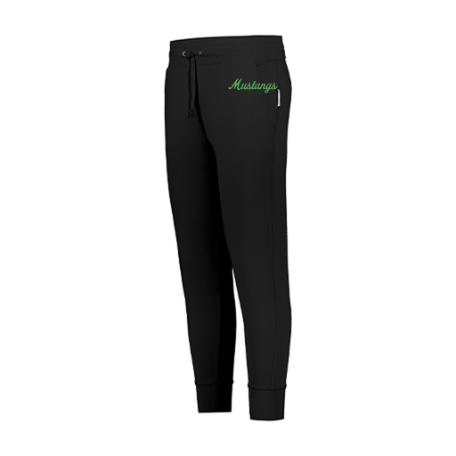 [222799.080.XS-LOGO1] LADIES VENTURA SOFT KNIT JOGGER (Female Adult XS, Black, Logo 1)